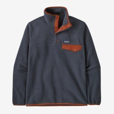 画像1: patagonia (パタゴニア) メンズ・ライトウェイト・シンチラ・スナップT・プルオーバー [SMOLDER BLUE W/BURNISHED RED] (1)