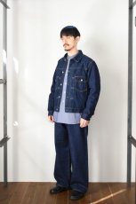 画像8: SCYE BASICS (サイベーシックス) Selvedge Denim Wide Leg Jeans [INDIGO] (8)