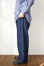 画像4: SCYE BASICS (サイベーシックス) Selvedge Denim Wide Leg Jeans [INDIGO] (4)