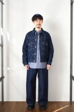 画像7: SCYE BASICS (サイベーシックス) Selvedge Denim Wide Leg Jeans [INDIGO] (7)