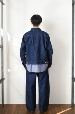 画像10: SCYE BASICS (サイベーシックス) Selvedge Denim Wide Leg Jeans [INDIGO] (10)