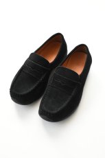 画像1: molle shoes (モールシューズ) HYBRID LOAFERS [BLACK SUEDE] (1)