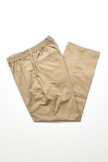 画像1: SCYE BASICS (サイベーシックス) San Joaquin Cotton Drawstring Trousers [BEIGE] (1)