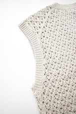 画像17: MEIAS (メイアス) PAPER YARN MESH VEST [LT.GRAY] (17)