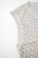 画像12: MEIAS (メイアス) PAPER YARN MESH VEST [LT.GRAY] (12)