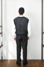 画像9: MEIAS (メイアス) PAPER YARN MESH VEST [NAVY] (9)