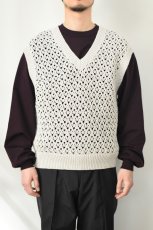 画像3: MEIAS (メイアス) PAPER YARN MESH VEST [LT.GRAY] (3)