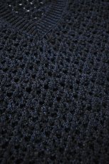 画像15: MEIAS (メイアス) PAPER YARN MESH VEST [NAVY] (15)