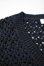 画像11: MEIAS (メイアス) PAPER YARN MESH VEST [NAVY] (11)