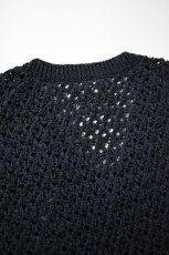 画像16: MEIAS (メイアス) PAPER YARN MESH VEST [NAVY] (16)