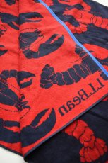 画像5: L.L.Bean (エルエルビーン) Seaside Beach Towel [LOBSTERS/BRIGHT NAVY] (5)