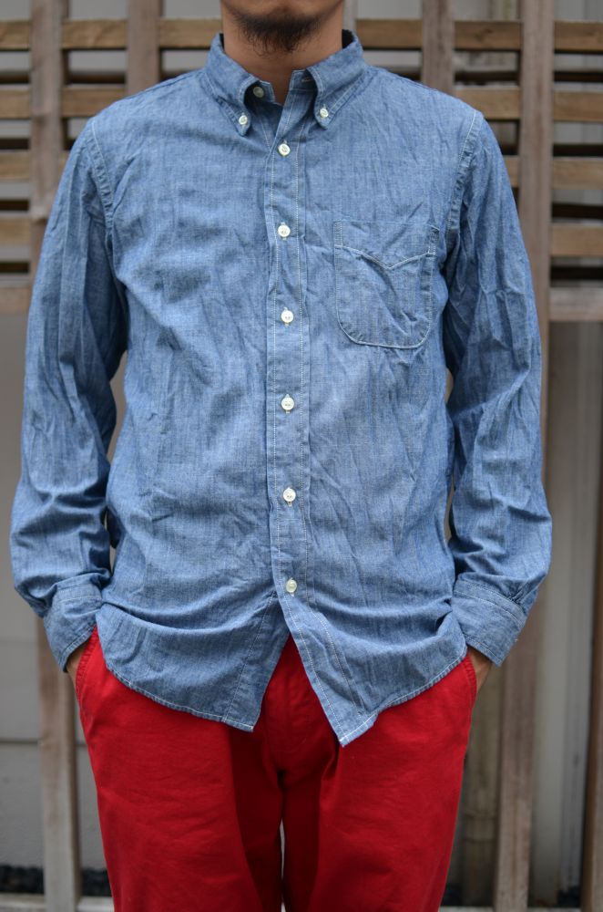 MAATEEu0026SONS アマ撚りSHAMBRAY CARGO SHIRTS 新規コロナ感染