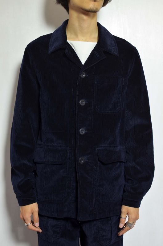 ARPENTEUR TRAVAIL NAVY COTTON CORDUROY