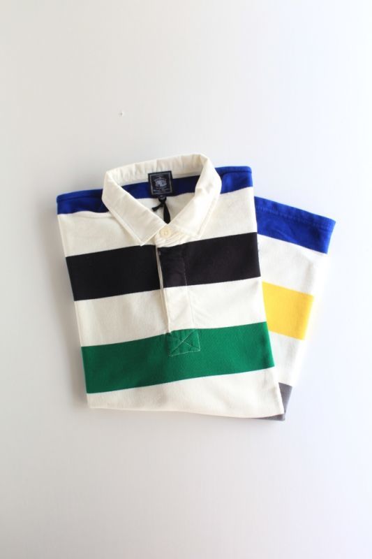 J.PRESS(ジェイ・プレス) RUGBY JERSEY HALF SLEEVE POLO 〔GREEN〕