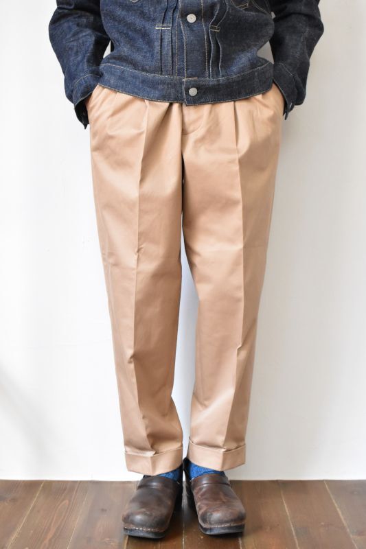 SCYE BASICS (サイベーシックス) San Joaquin Cotton Chino Pleated