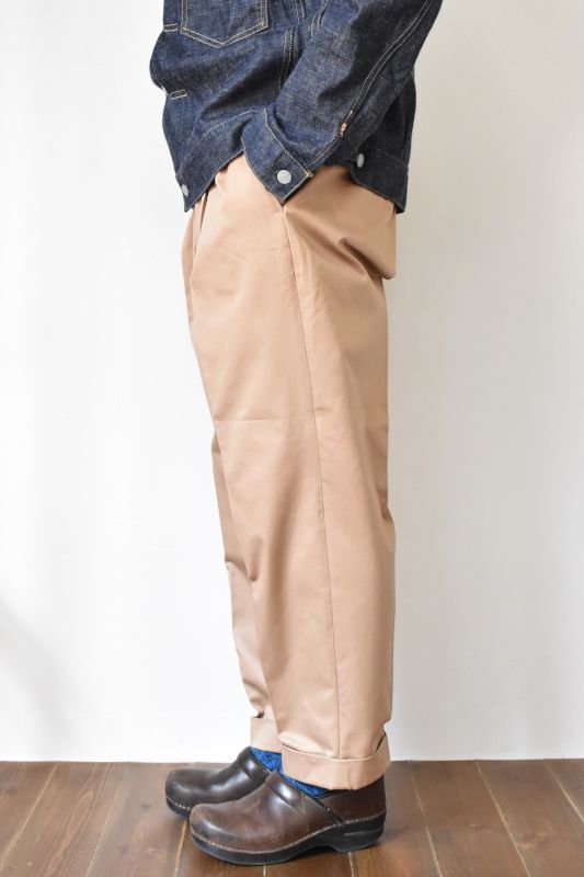 SCYE BASICS (サイベーシックス) San Joaquin Cotton Chino Pleated