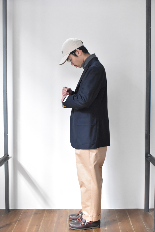 J.PRESS (ジェイプレス) PEPPIN MERINO TROPICAL 3B BLAZER [NAVY]