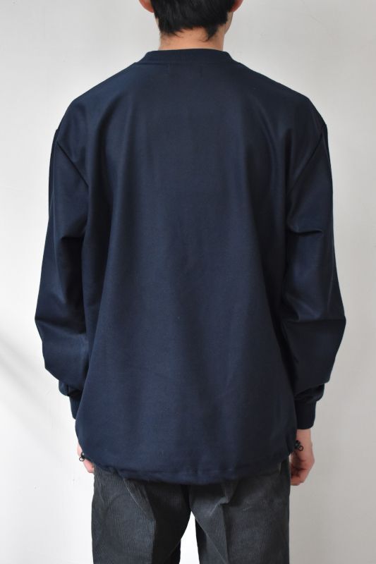 FLISTFIA (フリストフィア) Long Sleeve Draw Code Pull Over [MID NAVY]