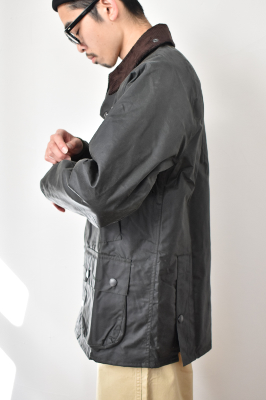 BARBOUR バブアー  Bedale Wax Jacket Sage衣装袋とピンバッジ付き