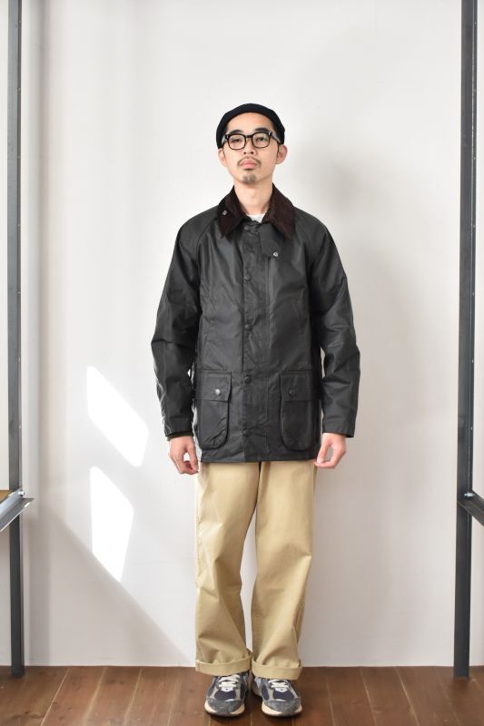 BARBOUR (バブァー) BEDALE WAX JACKET - SAGE着用5回未満の極美品です